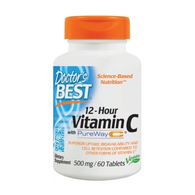 DOCTOR'S BEST Sustained Release Vitamin C With PW-C 60 Tablets