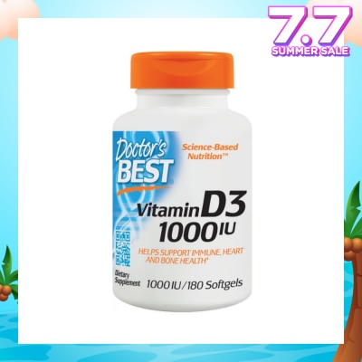 DOCTOR'S BEST Vitamin D3 1000IU Softgel 180s