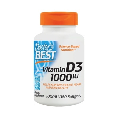 DOCTOR'S BEST Vitamin D3 1000IU Softgel 180s