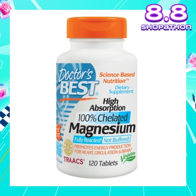 DOCTOR'S BEST High Absorption Magnesium Tablets 100mg 120s