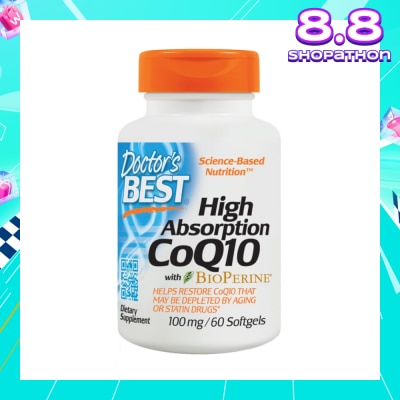 DOCTOR'S BEST CoQ10 BioPerine 100mg 60 Soft gels