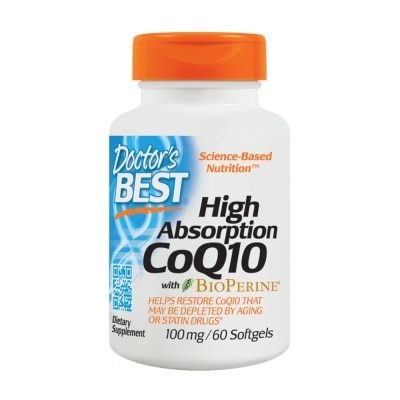 DOCTOR'S BEST CoQ10 BioPerine 100mg 60 Soft gels