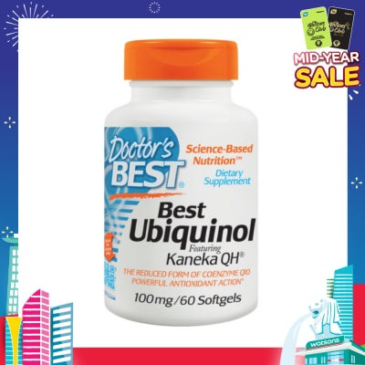 DOCTOR'S BEST Ubiquinol 100mg 60 Softgels
