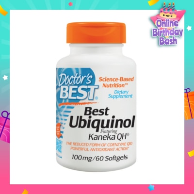 DOCTOR'S BEST Ubiquinol 100mg 60 Softgels
