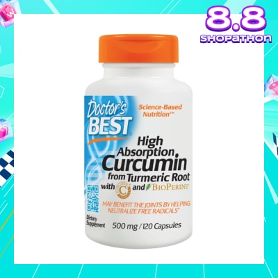 DOCTOR'S BEST Curcumin C3 500mg 120 Capsules
