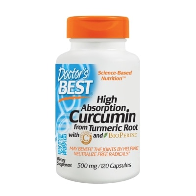 DOCTOR'S BEST Curcumin C3 500mg 120 Capsules