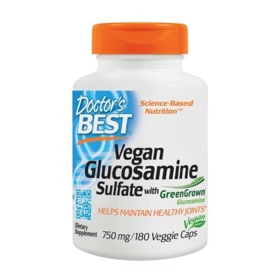 DOCTOR'S BEST Vegan Glucosamine Sulfate Veggie Capsules 750mg (Helps  Maintain Healthy Joints) 180s