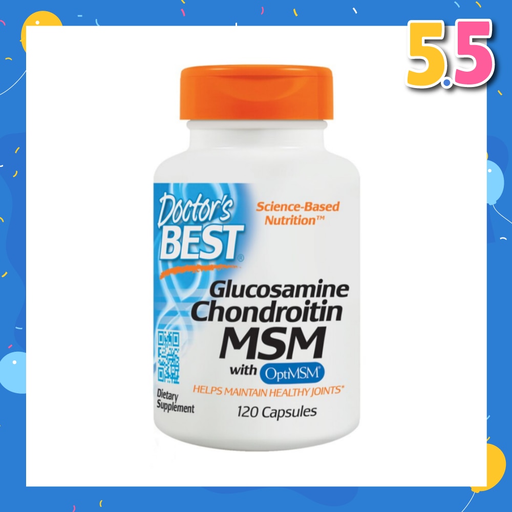Glucosamine Chondroitin MSM with Optism Capsule (Helps Maintain Healthy Joints) 120s