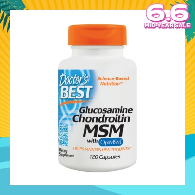 DOCTOR'S BEST Glucosamine Chondroitin MSM with Optism Capsule (Helps Maintain Healthy Joints) 120s