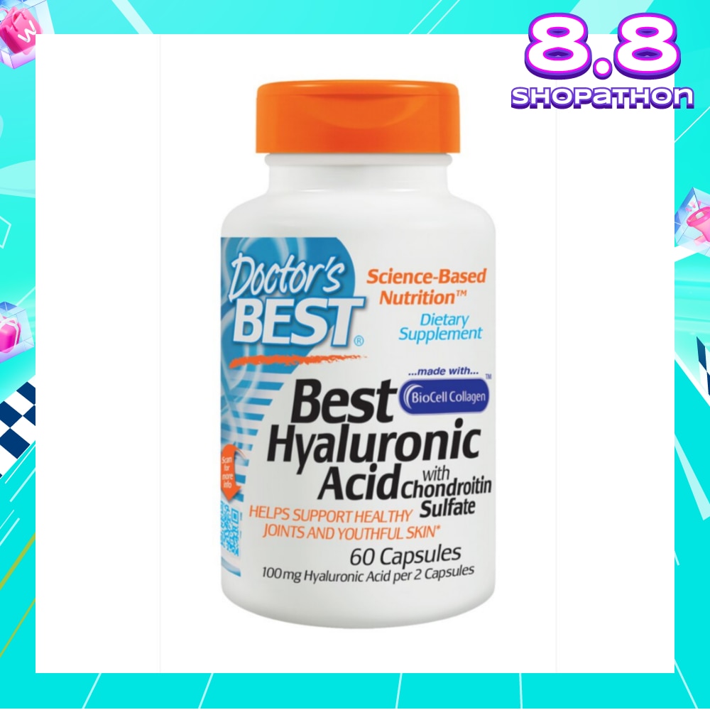Best Hyaluronic Acid with Chondroitin Sulfate Capsules 100mg (Helps SUpport Healthy Joints and Youthful Skin) 60s
