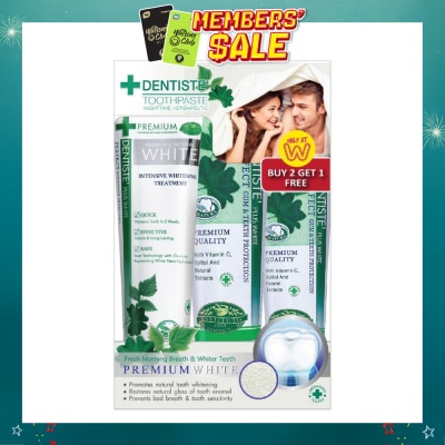 DENTISTE - Toothpaste Special Combination Value Pack Whitening 100g + Regular 100g + Regular 60g