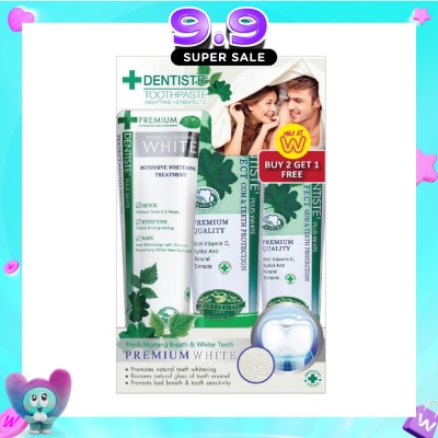 DENTISTE - Toothpaste Special Combination Value Pack Whitening 100g + Regular 100g + Regular 60g image