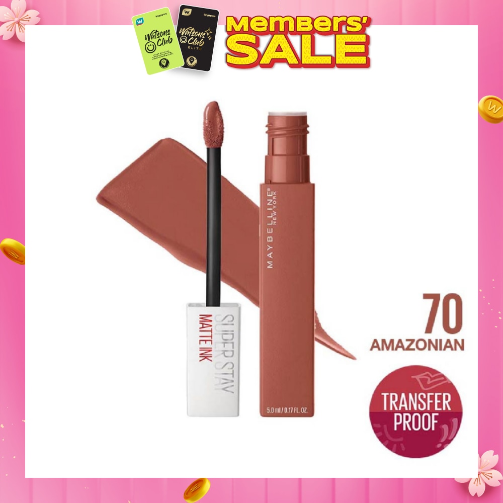 MAYBELLINE Superstay Matte Ink Long Lasting Liquid Lipstick 70 Amazonian 5ml