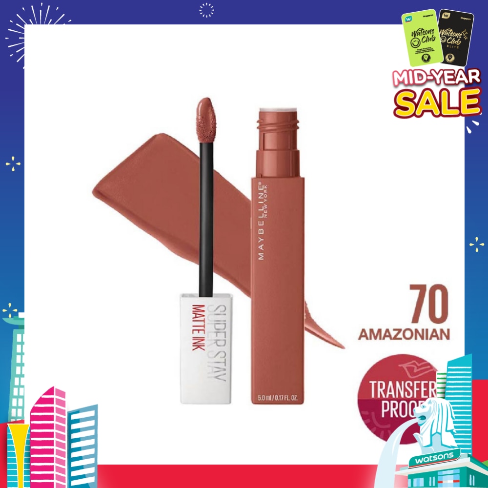 Superstay Matte Ink Long Lasting Liquid Lipstick 70 Amazonian 5ml