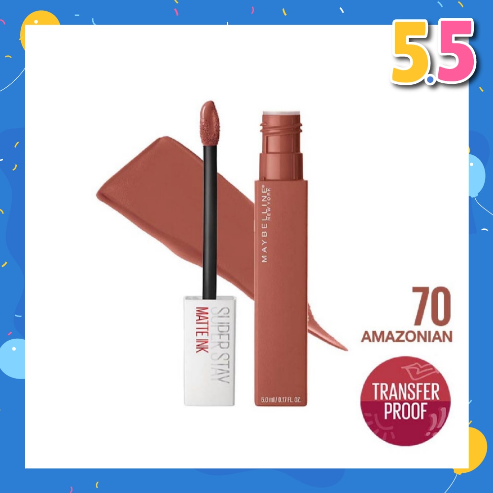 Superstay Matte Ink Long Lasting Liquid Lipstick 70 Amazonian 5ml