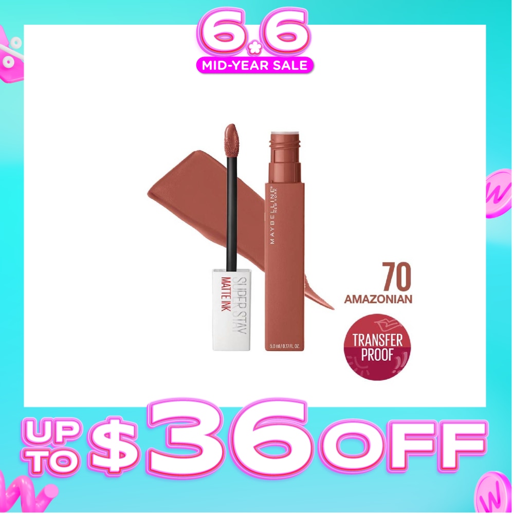 Superstay Matte Ink Long Lasting Liquid Lipstick 70 Amazonian 5ml