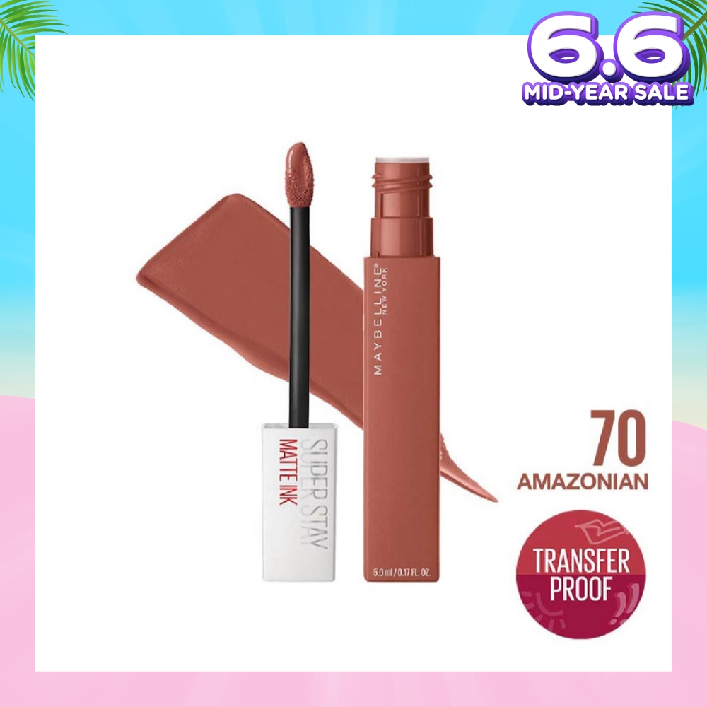 Superstay Matte Ink Long Lasting Liquid Lipstick 70 Amazonian 5ml