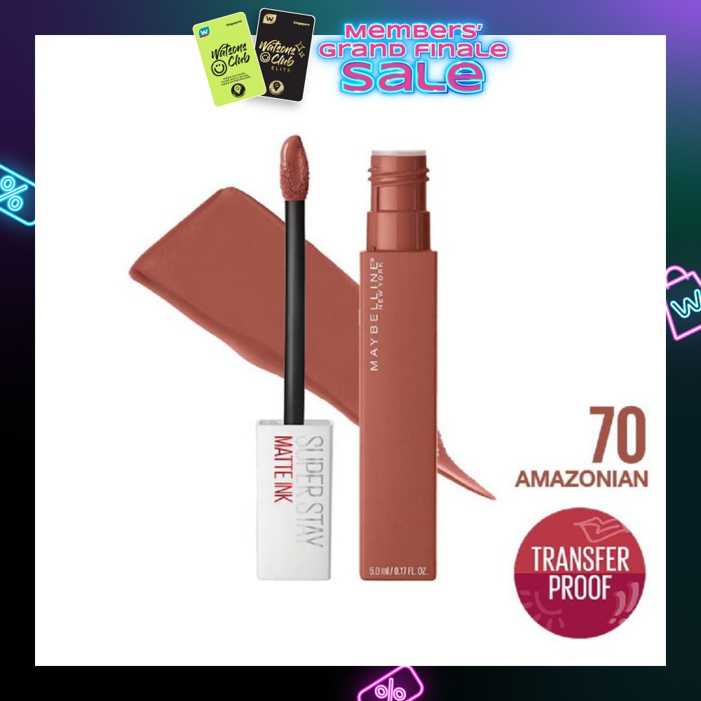 MAYBELLINE Superstay Matte Ink Long Lasting Liquid Lipstick 70 Amazonian 5ml