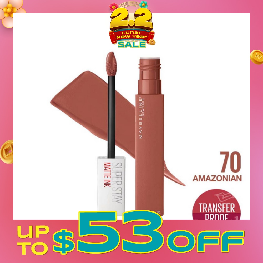 MAYBELLINE Superstay Matte Ink Long Lasting Liquid Lipstick 70 Amazonian 5ml