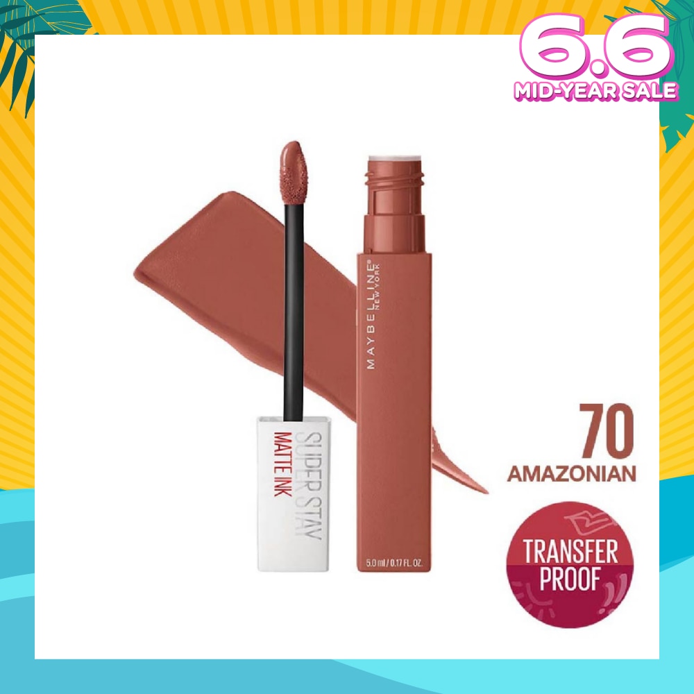 Superstay Matte Ink Long Lasting Liquid Lipstick 70 Amazonian 5ml