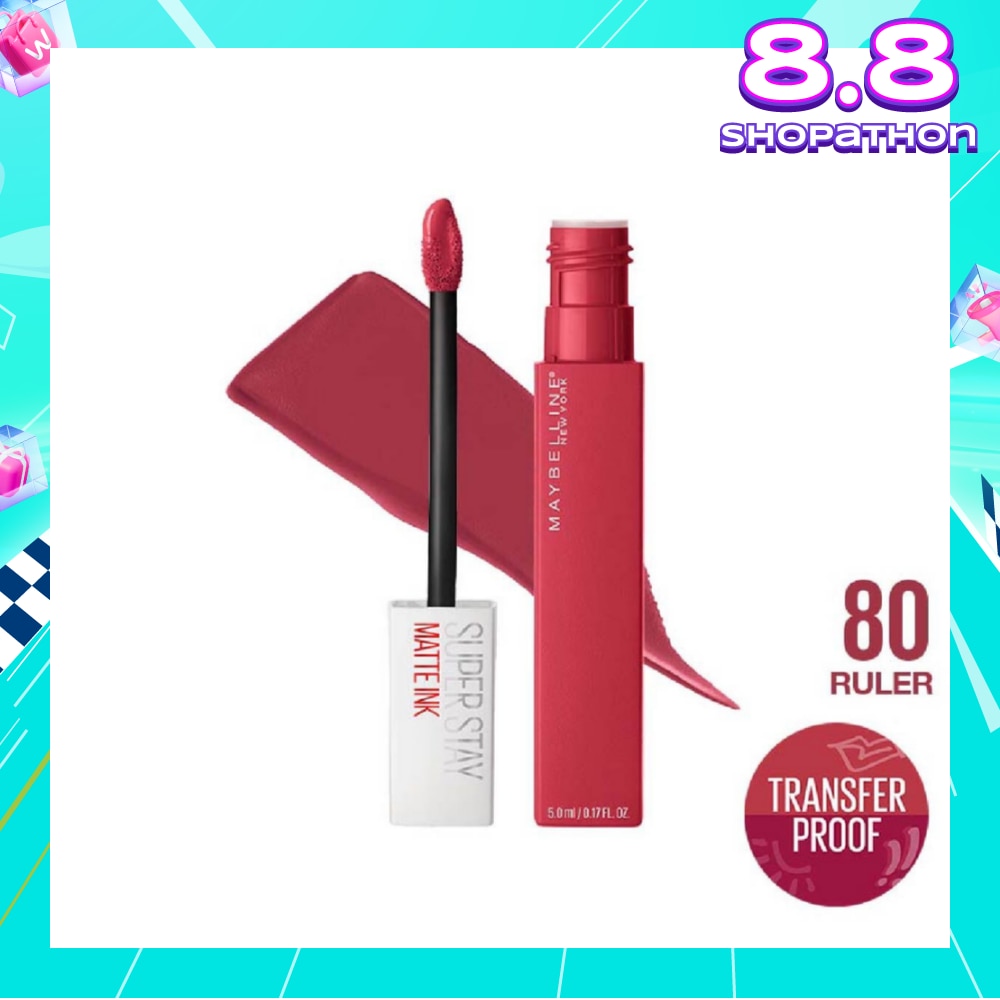 Superstay Matte Ink Long Lasting Liquid Lipstick 80 Ruler 5ml
