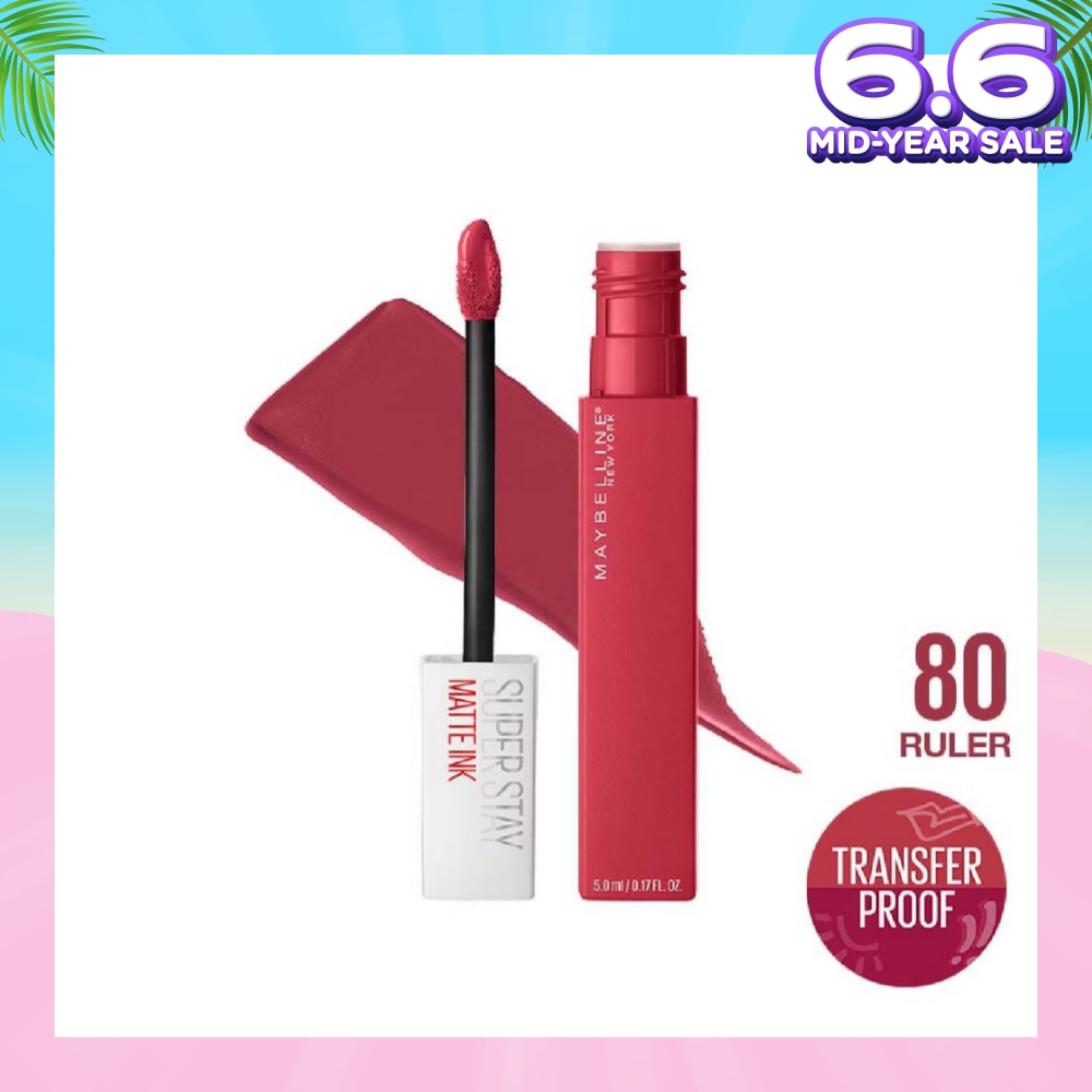 Superstay Matte Ink Long Lasting Liquid Lipstick 80 Ruler 5ml
