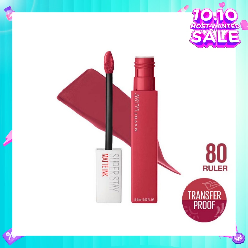 Superstay Matte Ink Long Lasting Liquid Lipstick 80 Ruler 5ml