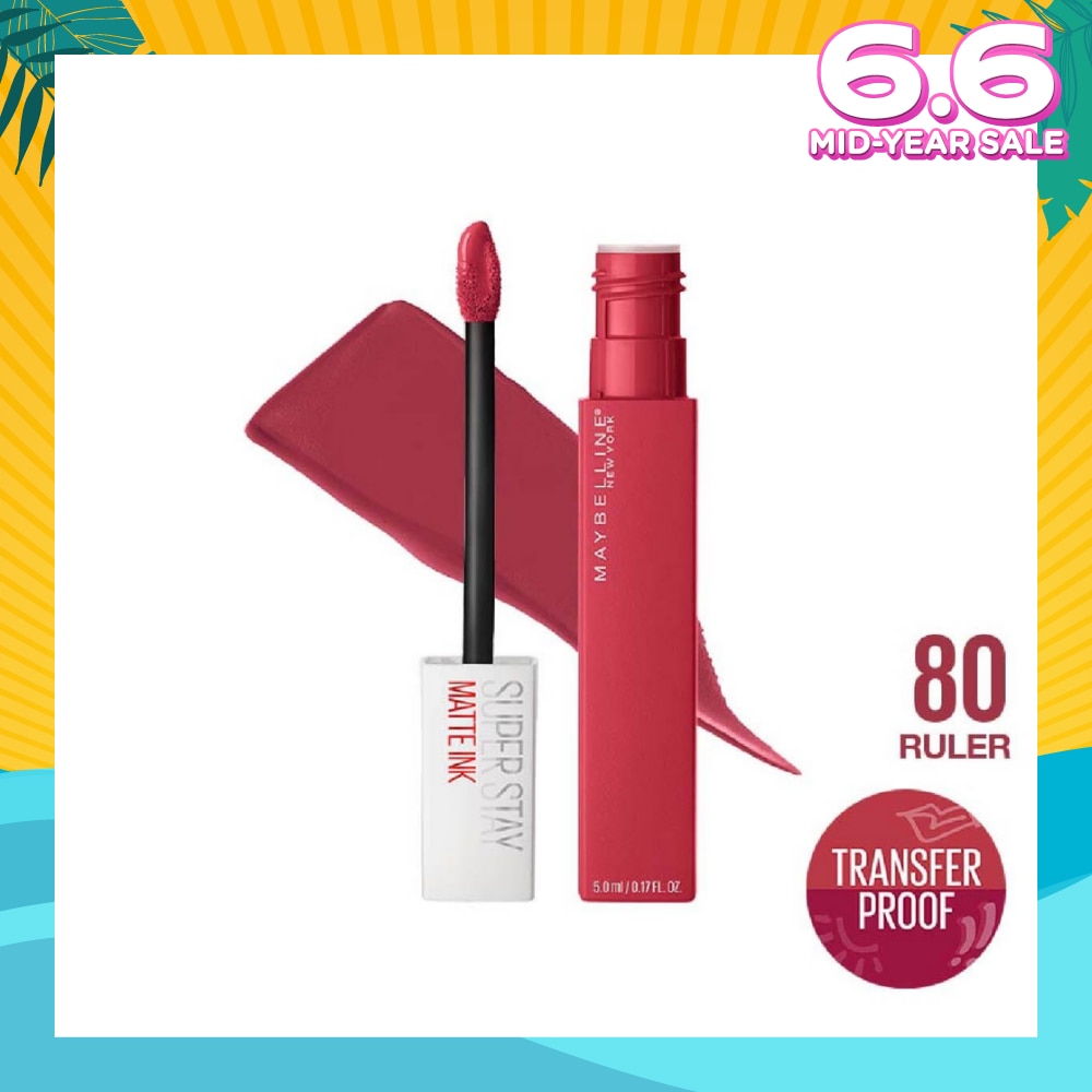 MAYBELLINE Superstay Matte Ink Long Lasting Liquid Lipstick 80 Ruler 5ml
