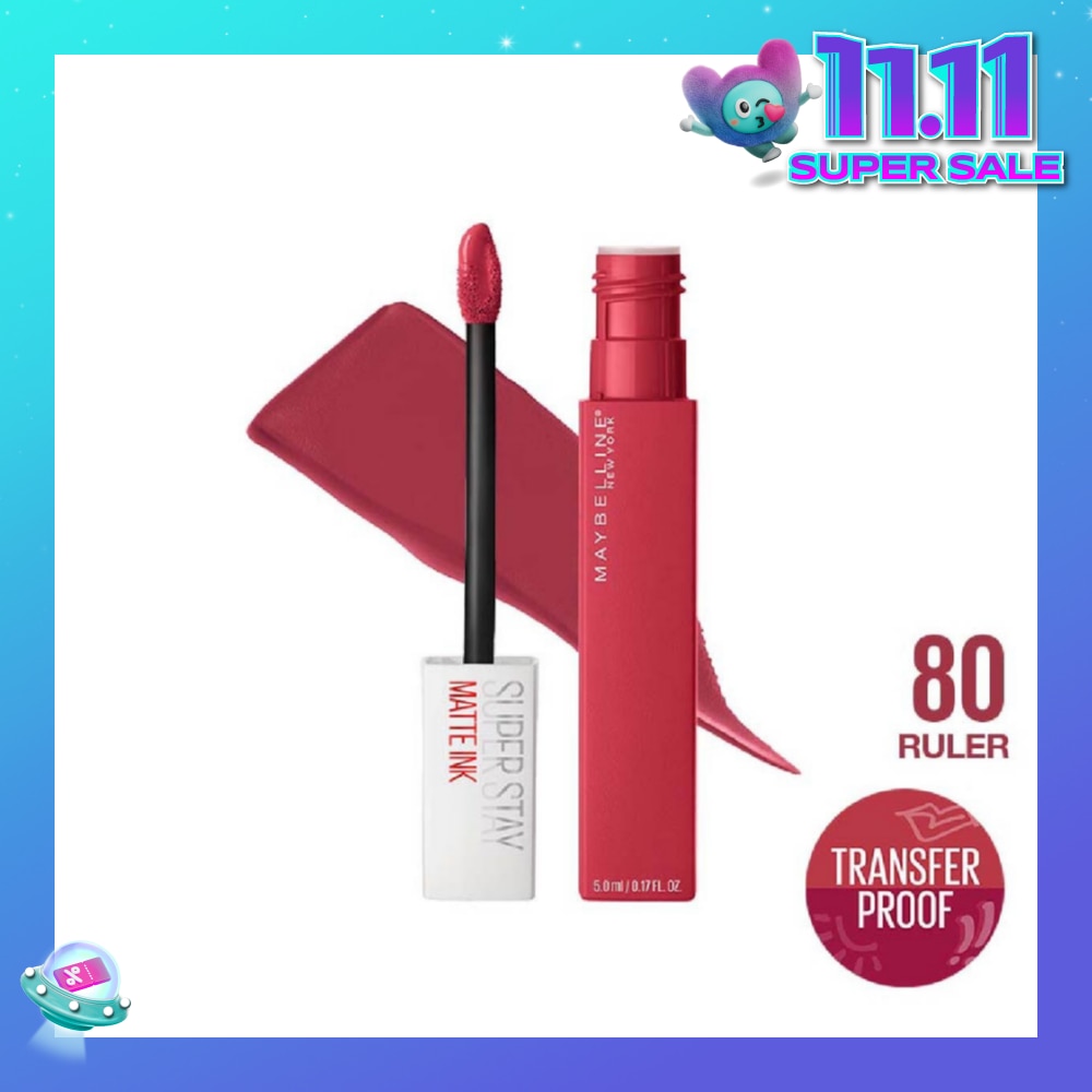 Superstay Matte Ink Long Lasting Liquid Lipstick 80 Ruler 5ml
