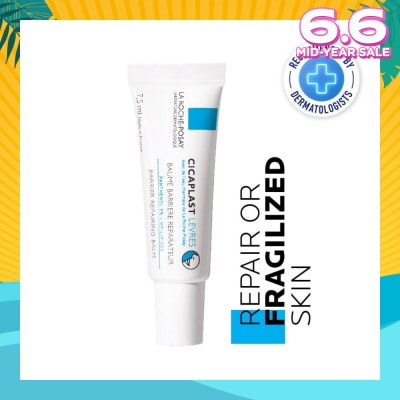 LA ROCHE-POSAY Cicaplast Lips (Repairing Lip Balm with Panthenol for Dry, Cracked or Chapped Lips) 7.5ml