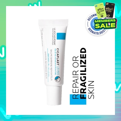 LA ROCHE-POSAY Cicaplast Lips (Repairing Lip Balm with Panthenol for Dry, Cracked or Chapped Lips) 7.5ml
