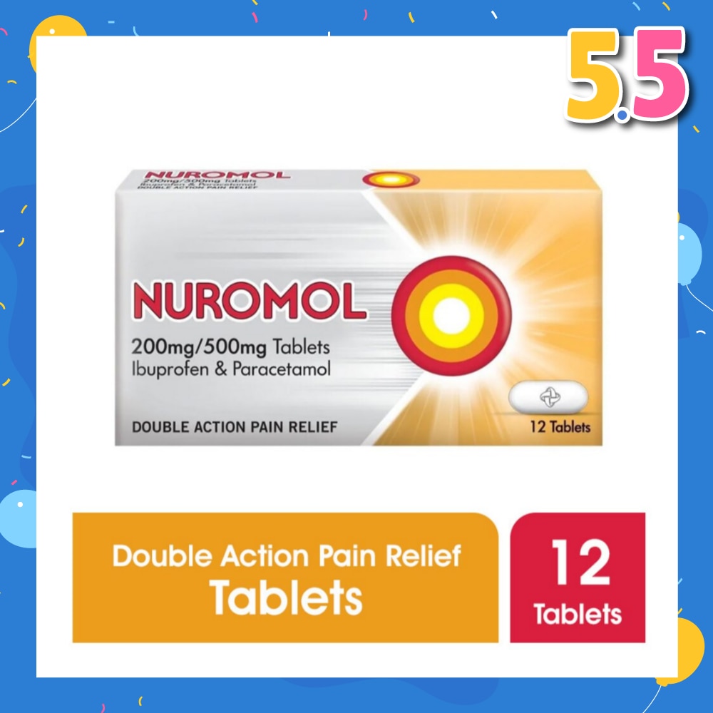 Nuromol Double Action Pain Relief Tablet 12s