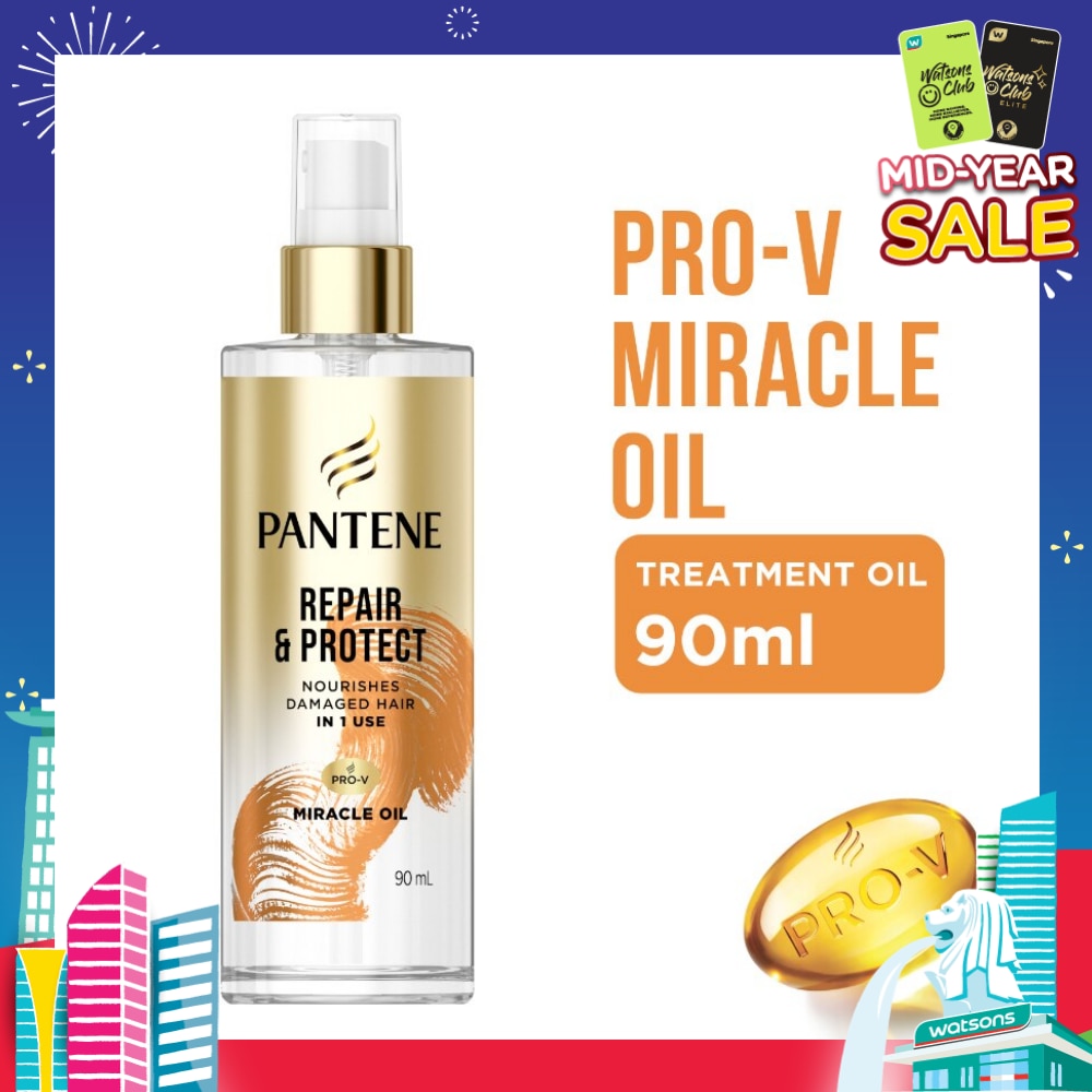 Pro-V Miracle Repair & Protect Hair Treatment Oil (To Nourishes Damaged Hair) 90ml