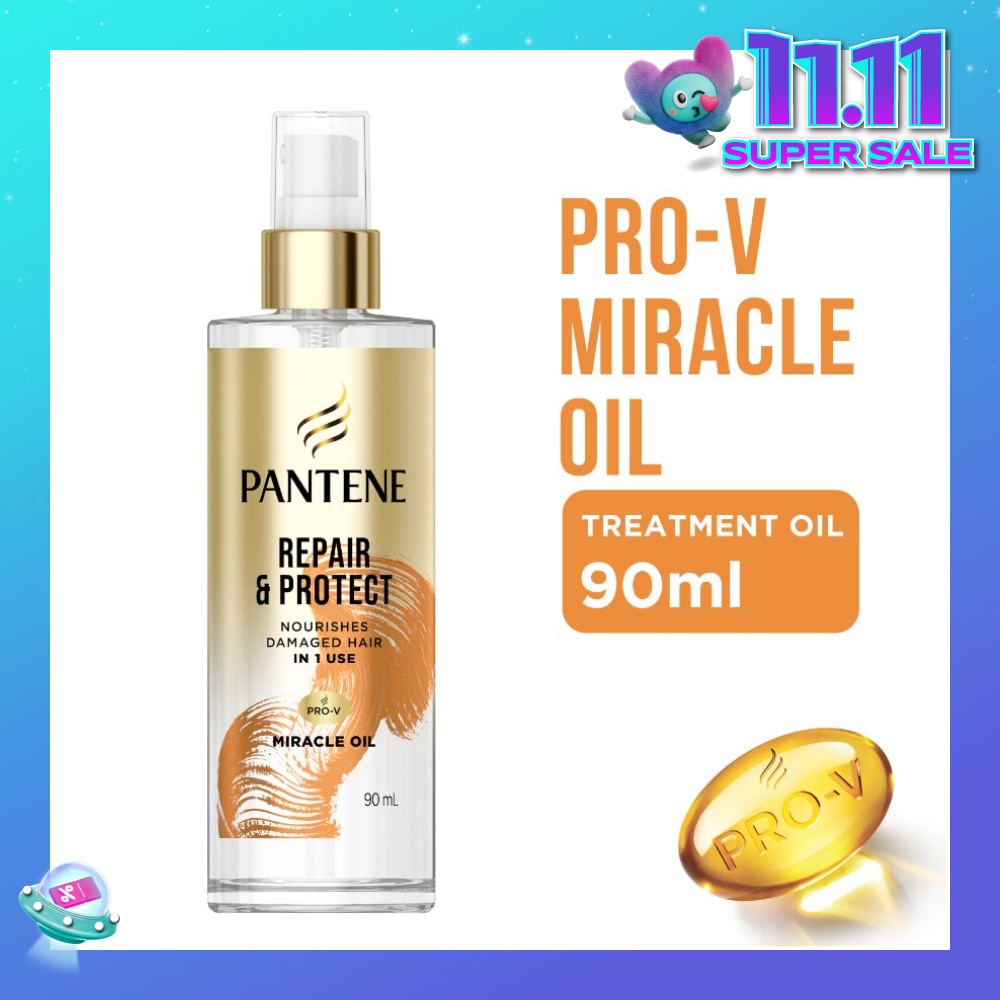 Pro-V Miracle Repair & Protect Hair Treatment Oil (To Nourishes Damaged Hair) 90ml