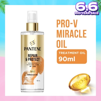 PANTENE Pro-V Miracle Repair & Protect Hair Treatment Oil (To Nourishes Damaged Hair) 90ml