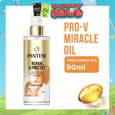 PANTENE - Pro-V Miracle Repair & Protect Hair Treatment Oil (To Nourishes Damaged Hair) 90ml