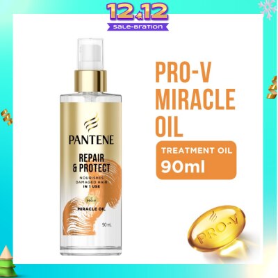 PANTENE Pro-V Miracle Repair & Protect Hair Treatment Oil (To Nourishes Damaged Hair) 90ml