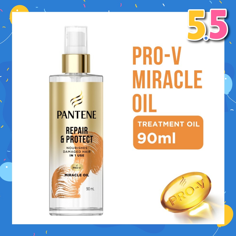Pro-V Miracle Repair & Protect Hair Treatment Oil (To Nourishes Damaged Hair) 90ml