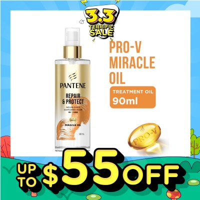 PANTENE Pro-V Miracle Repair & Protect Hair Treatment Oil (To Nourishes Damaged Hair) 90ml
