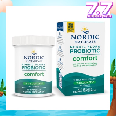 NORDIC NATURALS Nordic Flora Probiotic Comfort Vegan Capsule Dairy Free (For Support Regularly & Alleviate Bloating) 30s