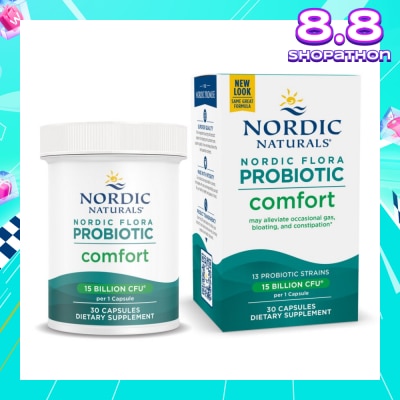NORDIC NATURALS Nordic Flora Probiotic Comfort Vegan Capsule Dairy Free (For Support Regularly & Alleviate Bloating) 30s