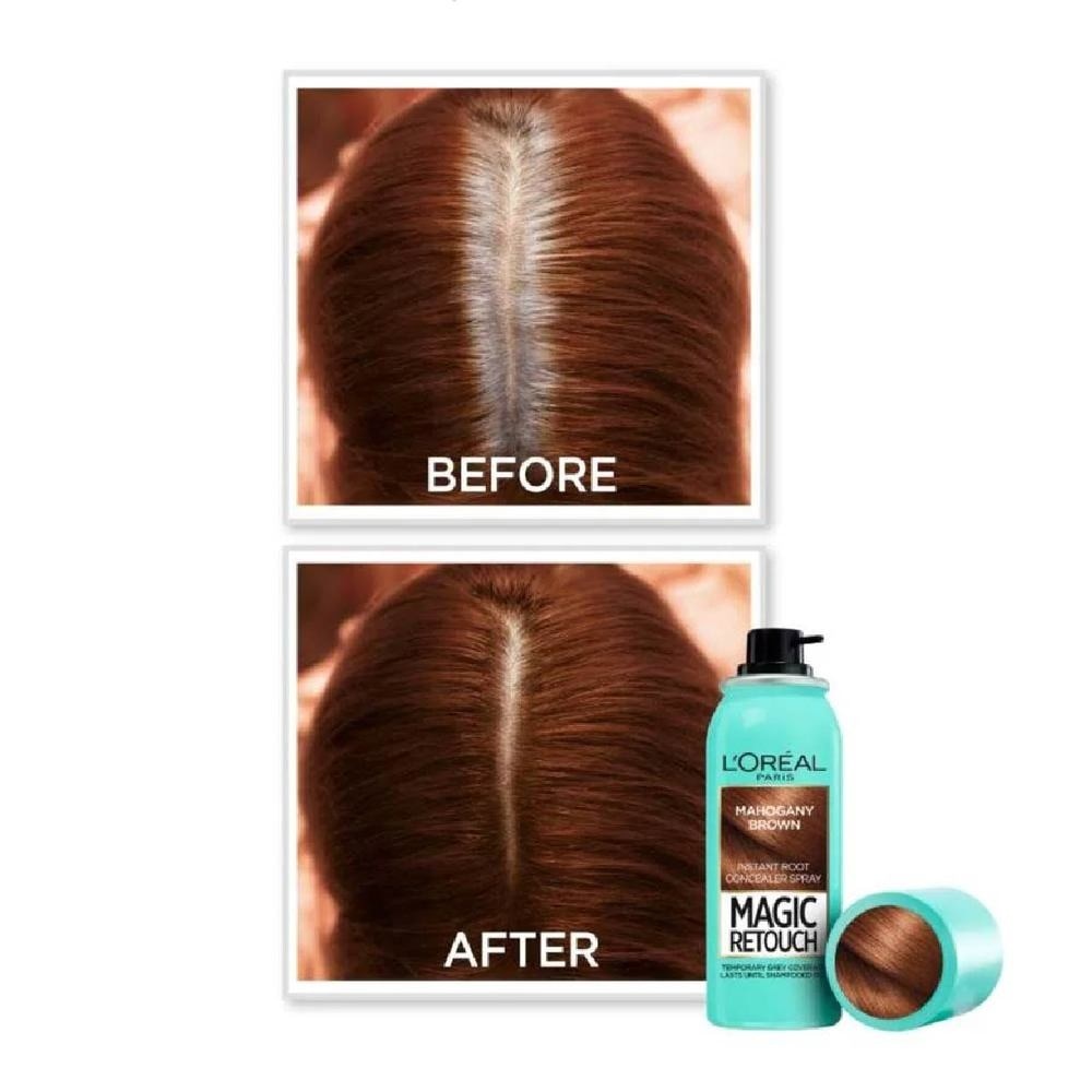 Magic Retouch Mahogany Brown (Cover Grey Roots in 3 Seconds, No Ammonia & Peroxides) 75ml