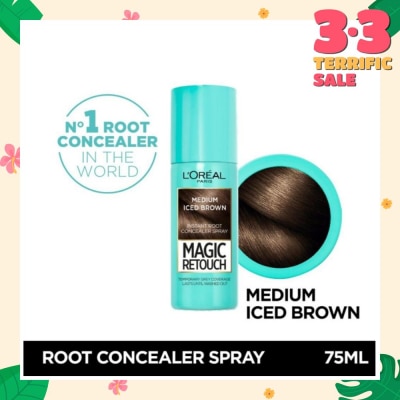 L'OREAL PARIS EXCELLENCE Magic Retouch Medium Iced Brown (Cover Grey Roots in 3 Seconds, No Ammonia & Peroxides) 75ml