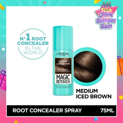 L'OREAL PARIS EXCELLENCE Magic Retouch Medium Iced Brown (Cover Grey Roots in 3 Seconds, No Ammonia & Peroxides) 75ml
