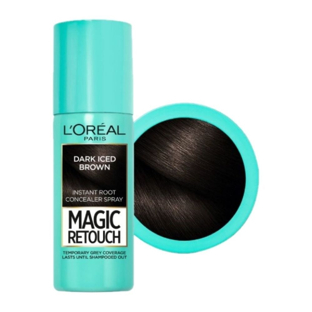 Magic Retouch Dark Iced Brown (Cover Grey Roots in 3 Seconds, No Ammonia & Peroxides)  75ml