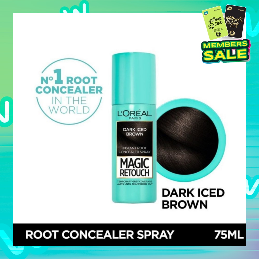 L'OREAL PARIS EXCELLENCE Magic Retouch Dark Iced Brown (Cover Grey Roots in 3 Seconds, No Ammonia & Peroxides)  75ml