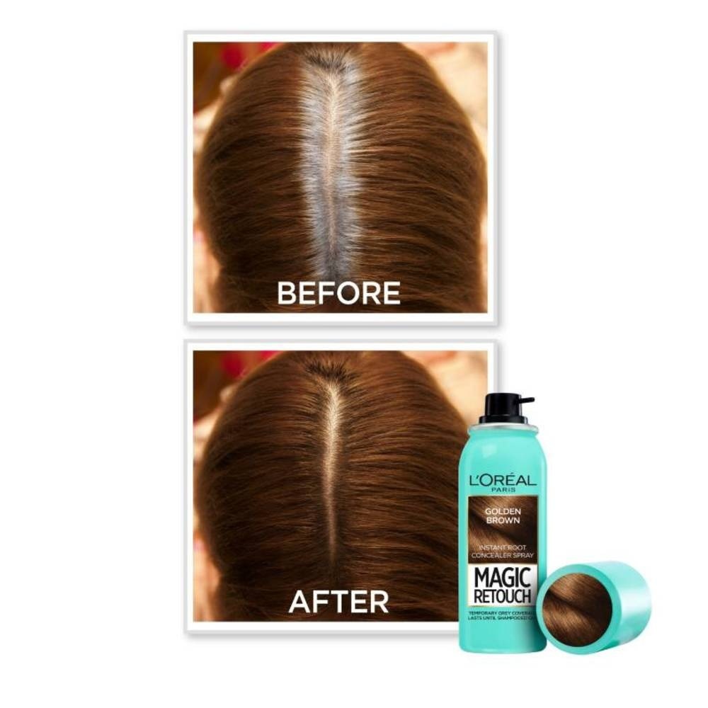 Magic Retouch Golden Brown (Cover Grey Roots in 3 Seconds, No Ammonia & Peroxides) 75ml