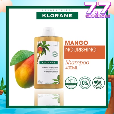 KLORANE Nourishing - Dry Hair Mango Shampoo (To Invigourates, Cleanses & Protects, For Dry Hair) 400ml