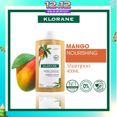 KLORANE Nourishing - Dry Hair Mango Shampoo (To Invigourates, Cleanses & Protects, For Dry Hair) 400ml