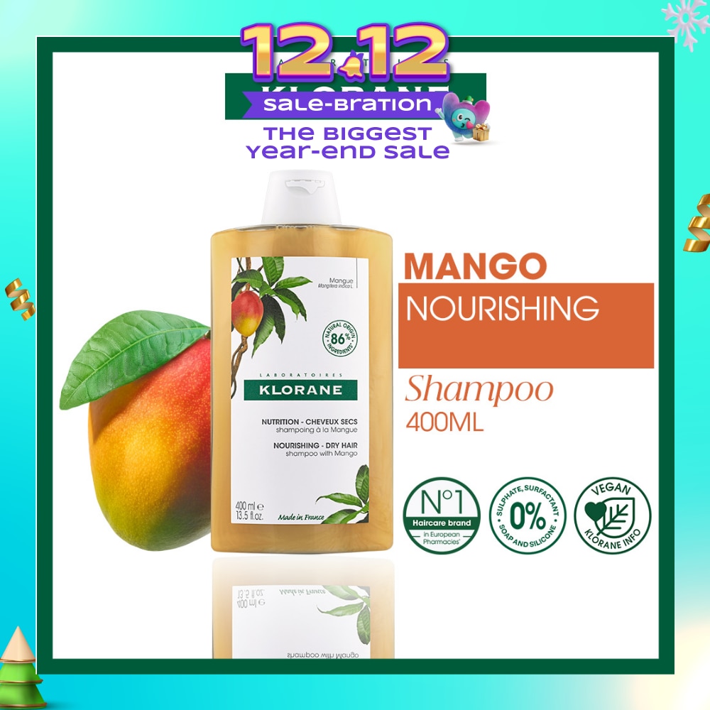 Nourishing - Dry Hair Mango Shampoo (To Invigourates, Cleanses & Protects, For Dry Hair) 400ml